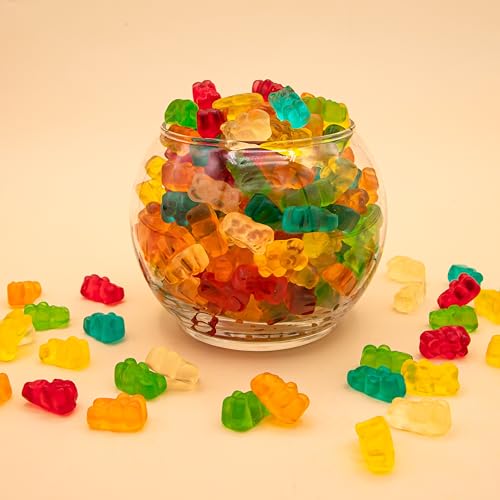 Gummy Bears, Dye Free Candy, Assorted Fruit Gummy Candy, 1 Lb Bag - image 6