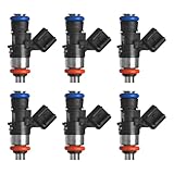 Performance Fuel Injectors For Ford F150 Mustang Explorer Edge Flex 2011 2012 2013 2014 2015 2016 2017 2018 2019, For Lincoln MKX V6 3.5L 3.7L 2011-2018, # 0280158191, 4 Holes, Set of 6