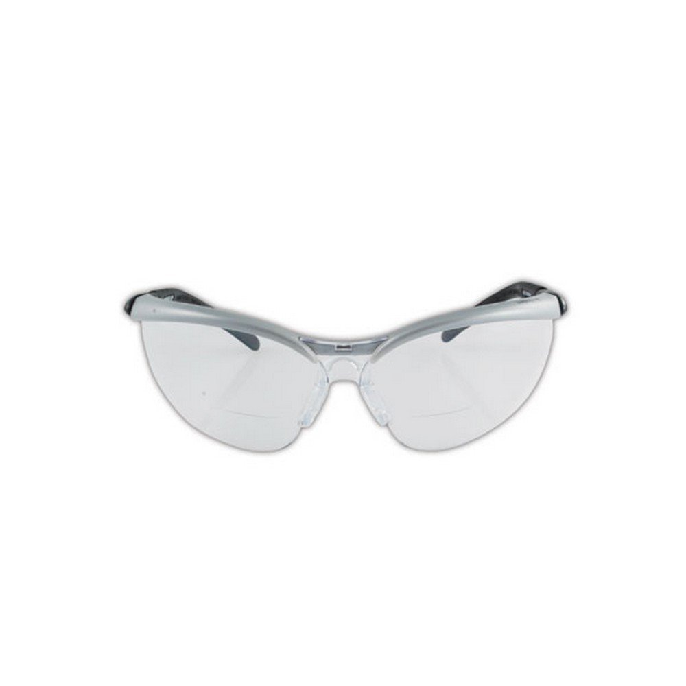 3M 10078371620469 BX Reader Series - Gafas de seguridad (marco plateado y negro, estándar), color negro