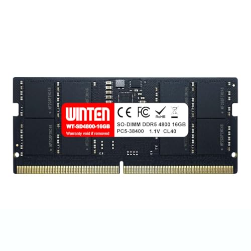 WINTEN WT-SD4800-16GB メモリー 16GB 1枚 Amazon.co.jp: WINTEN ノートPC用メモリ DDR5-4800 16GB 262Pin CL40
