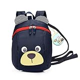 👣 Material: Tela de Oxford & Mochila Tamaño: 20*12*26cm/7.87 * 4.72 * 10.23"; Monedero lindo Tamaño: 3.5*7cm/1.38*2.76"; Longitud del cinturón del arnés: 82cm/31,9" ( Mano medido por favor permite 1 - 2 cm error).