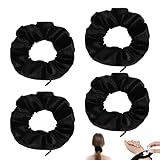 4. Ces chouchous sont parfaits pour les femmes qui sont en déplacement, que ce soit pour les voyages, les excursions à la plage ou les aventures en plein air. La fermeture éclair vous permet de cacher en toute sécurité de petits objets de valeur tels que de l'argent, des cartes de crédit ou des clés, de sorte que vous puissiez toujours avoir vos objets importants avec vous sans vous soucier de la sécurité.