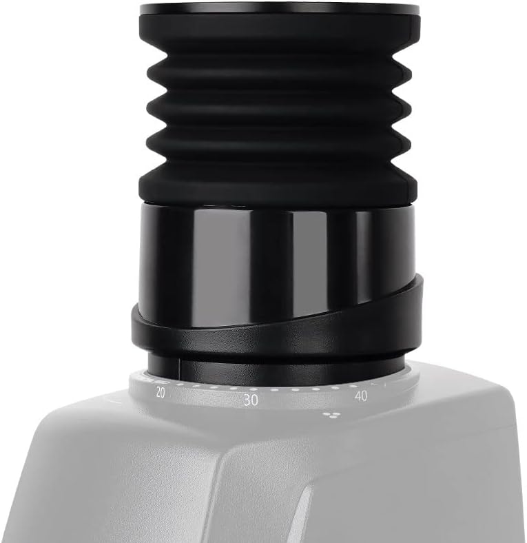 Coffee Grinder Single Dose Hopper Compatible with Baratza Encore Coffee Grinder Silicone Bellow with Mental Lid for Blow Out Residual Coffee Grounds Black