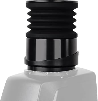 Coffee Grinder Single Dose Hopper Compatible with Baratza Encore Coffee Grinder Silicone Bellow with Mental Lid for Blow Out Residual Coffee Grounds Black