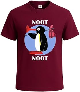 New Noot Noot Pingu Cotton Graphic T Shirts Mens T-Shirt Gift Party Novelty Top T-Shirt