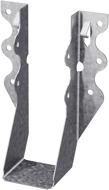 LU26 Light Face-Mount Joist Hanger - Wood Construction Connectors, 20 Gauge Galvanized Steel Brackets, Hurricane Rafter Ties, 2x6, 100 Per Pack