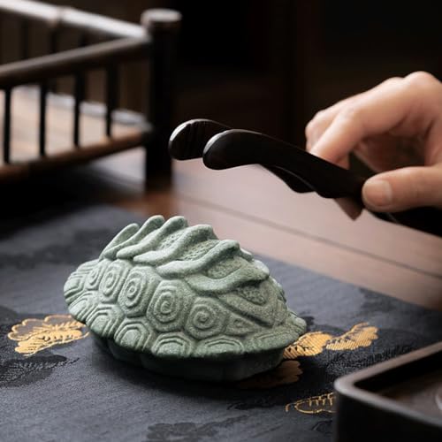 Mascota de té de tortuga de arenisca verde para ceremonia china 8