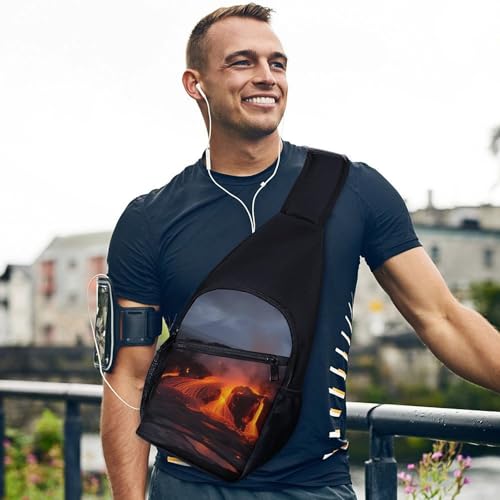 Mochila Kilauea Volcano Sling Bag para senderismo y uso casual miniatura 3