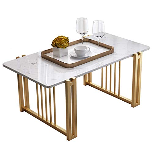 Table d'appoint en marbre bureau d'ordinateur portable support métal
