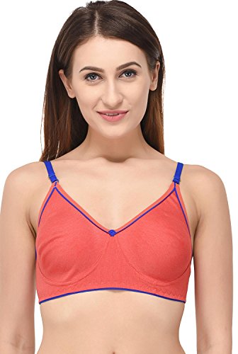 Image of Fabme Women's Cotton Full Cup Non Padded Non Wired Bra