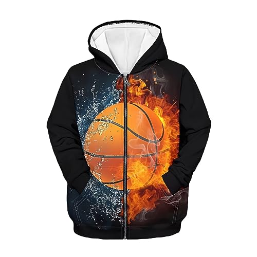 Teenage Boy Hoodies Keep Your Boy Warm and Cozy This Winter Fashion Crew Neck Zipper Hooded 6-16 Years