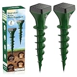 Dufuso Dissuasori per Talpe, 2 Pezzi Dissuasore per Topi, Repellente per Topi, Scaccia Talpe per Scoiattoli di Terra, Serpenti, Visoni, IP65 Impermeabile-Verde