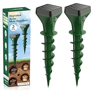 Dufuso répulsif taupe solaire lot de 2 à visser