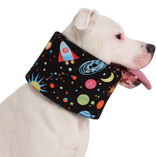 LovinPet Dog Recovery Collar, Adjustable Soft Cone, Black