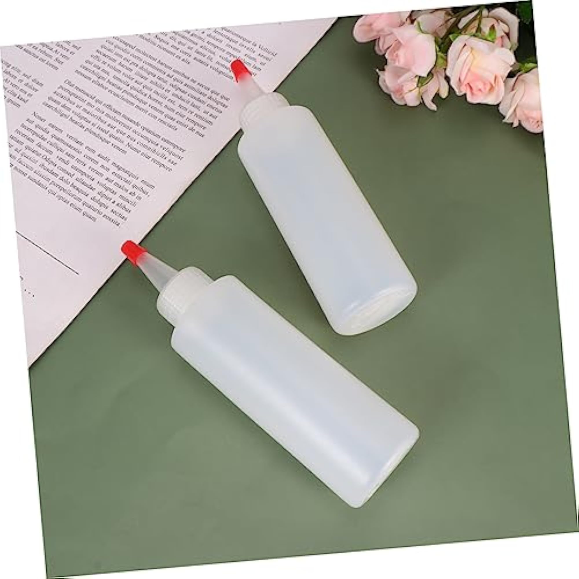 20-Pack 120ML Red Squeeze Bottles with Caps for Condiments