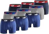 PUMA Herren Boxershorts im 9er Pack Limited Edition- Solidate Blue- Grösse XXL