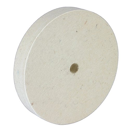 Unbekannt Filz-Polierscheibe, Ø 150 mm, Breite 20 mm, Extra harter, verschleißfester Filz, Fein, Verbunden, ABRASIVE_WHEELS, Winkelschleifmaschine, Tischschleifmaschine, Geradschleifmaschine