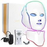 LED Light Therapy Mask (FM-01) Gifts for Mom Wife Women, Colorful Red Light Therapy for Face, LED Face Mask Light Therapy for Face and Neck, Skin Care Therapy Mask for Beauty Salons and Home Use