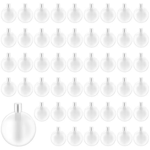 Nogeqi 50 Stück Quietscher zum Einnähen 37mm, Spieluhr zum Einnähen Rasseleier Hundespielzeug Quietschend Rassel Baby Transparent Squeakers für Hunde Spielzeug Haustiere Geeignet