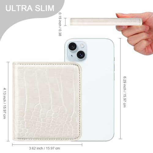 Image of Crocodile Wallets Women Small RFID Blocking Credit Card Holder | Luxury Alligator Faux Leather Thin Bifold Croc Womens Wallet Ladies Mini Purse with Coin Pocket, Beige