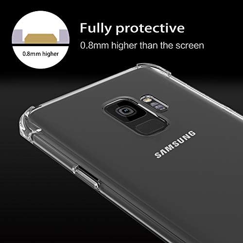 Migeec For Samsung Galaxy S9 Case - Crystal Clear Hybrid Material Covers Air Cushion Gel Bumper Technology Full Protection Phone cases for Samsung Galaxy S9