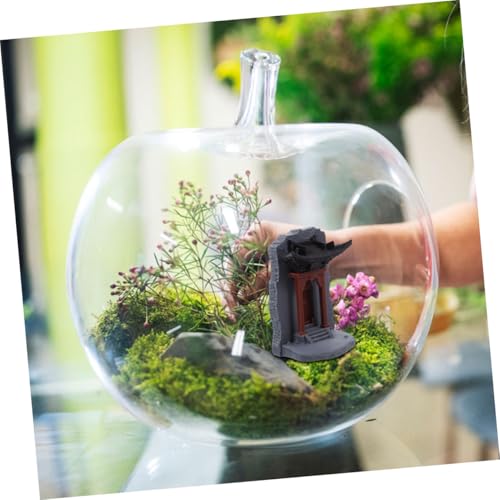 Pagode miniature 9 cm résistante à l'eau pour aquarium zen