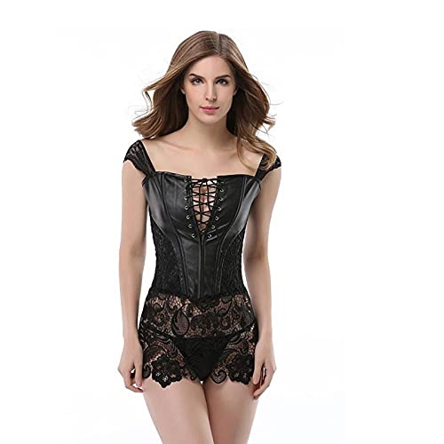 Nuisette gothique sexy pour vos soirées intimes avec effet corset gainant et amincissant
