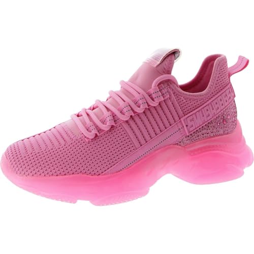 Steve Madden Women's Maxima Sneaker, Hot Pink, 8.5