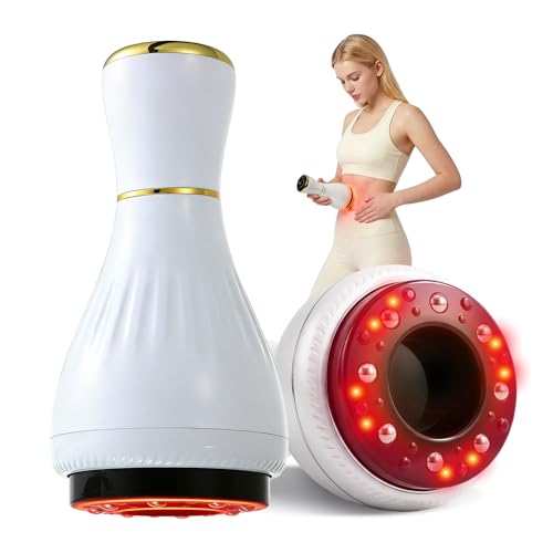 Electric Cupping Massager for Body with Suction, Microcurrent, Red Light