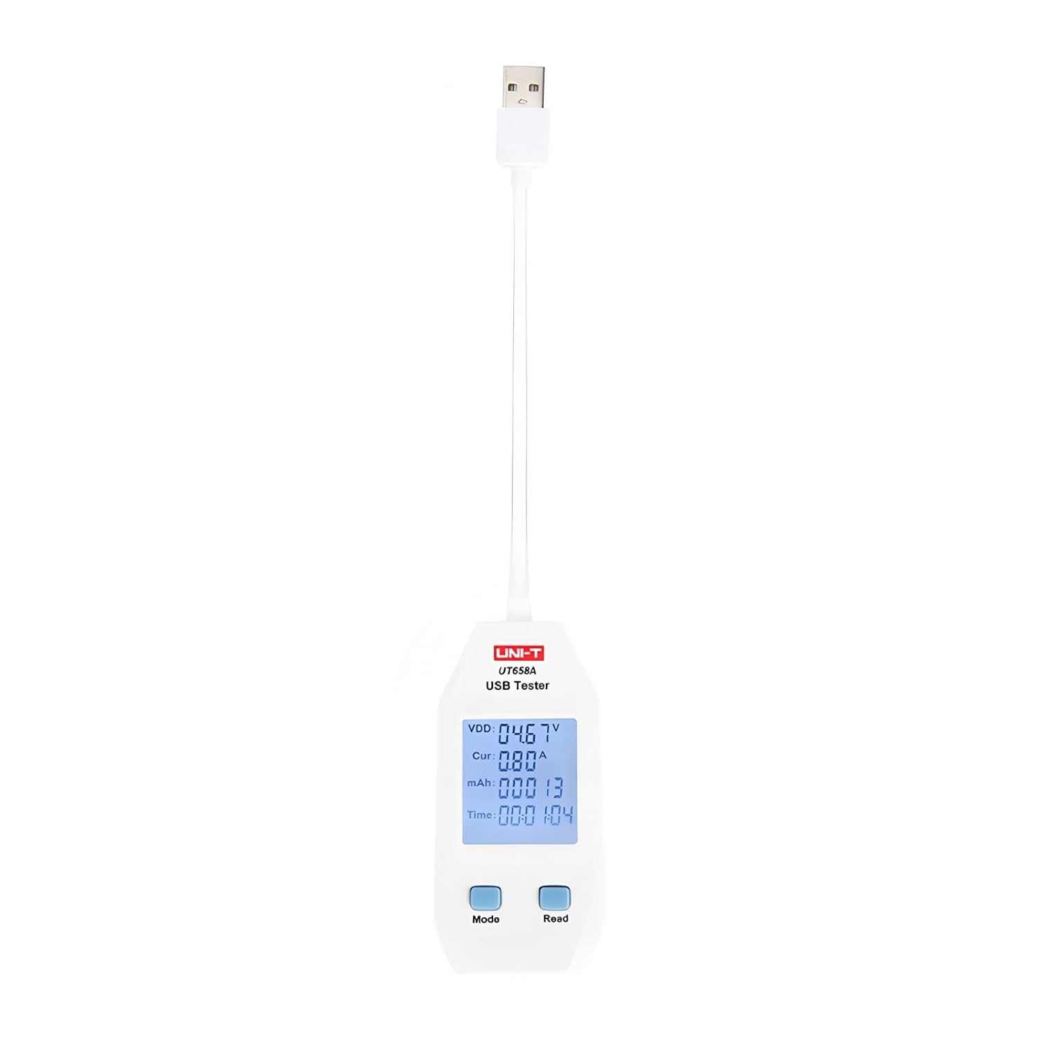 UNI-T UNI-Trend UT658A USB Tester UT658C UT658DUAL UT658LOAD USB Tester/Charger Type A/C Fast Charge Current Capacity Energy Resistance Tester USB Power Meter(UT658LOAD)