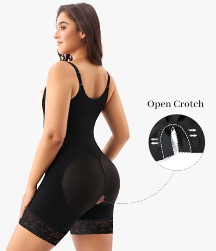 RDSIANE Shapewear for Women Fajas Colombianas Moldeadoras Full Body Shapewear Tummy Control Postpatrum Open Crotch2