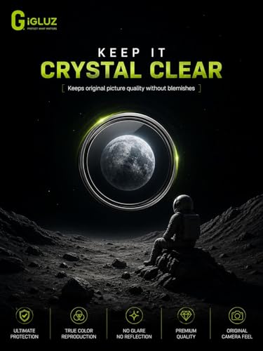 Image of iGluz Compatible with Xiaomi 14 CIVI Camera Lens Protector (1 Pack) | 9H Tempered Glass Camera Guard | Ultra Clear HD | Anti Scratch | Bubble Free | Easy Installation | Case Friendly | Black