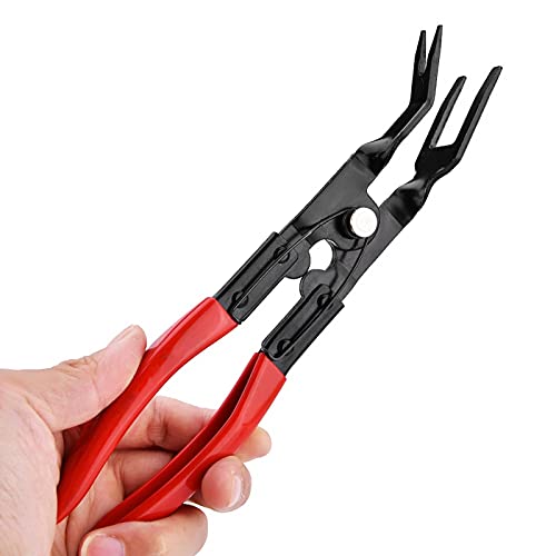 CHICIRIS Ferramenta de remoção de porta, aço de alto carbono vermelho + preto, remoção de acabamento