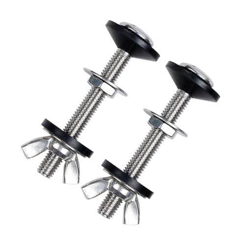 NUOLUX 2セット トイレタンクボルト 耐錆性高く耐久性抜群 ロックナット付 安定固定で水漏れ防止 ユニバーサル適合 交換用トイレ部品