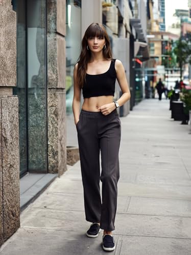 Image of 98 Degree North Women Flared Fleece Track Pants-GL1315-ALMOND