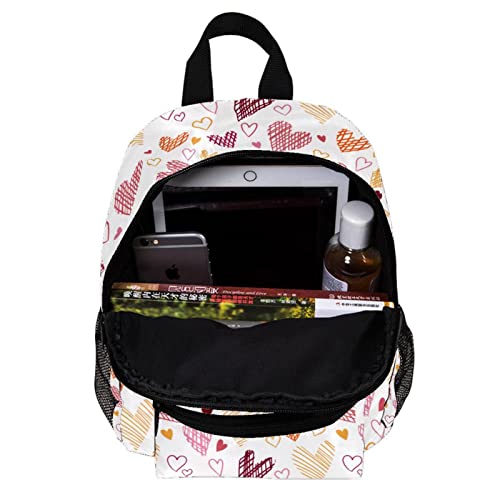 Sac à dos pour enfants 30,5 cm à motif cœurs pour garçons et filles - 5