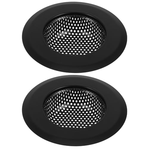 SOESFOUFU 2 pezzi Filtro Lavello Cucina in Acciaio Inox Setaccio Drenante Anti-intasamento con Maglia Sottile e Bordi Arrotondati Facile da Pulire per Prevenire Odori e Blocchi Adatto