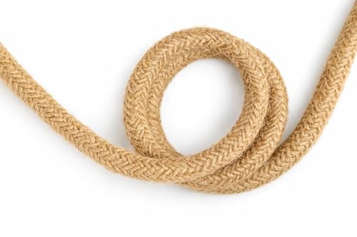 Image of Premium Jute Rope 10mm Thick- Heavy Duty for Home Decor, Gardening, & Crafts | Strong Multi-Purpose Natural Rope for Balcony, Wedding Decorations & DIY Projects (Make in India) (50 feet)