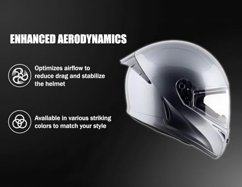 Image of Vega Voyager Full Face Riding Helmet with Lightweight Shell, Comfortable Liner, Shock Absorbing Interior, Ventilated Design, Aerodynamic Build, and Modern Anthracite Styling Anthracite-M