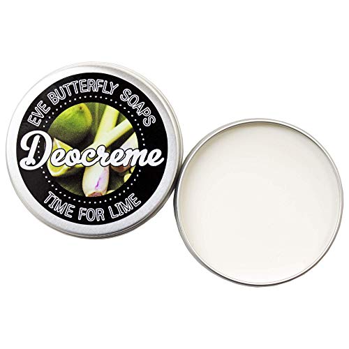 Deocreme Time for Lime - Travel Size 10 g | aluminiumfrei, Duft nach Limette & Zitronengras, vegan