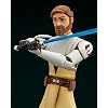 Kotobukiya Star Wars: The Clone Wars: OBI Wan Kenobi ArtFX+ Statue, Multicolor