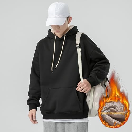 Aobiono Men Women Fleece Sherpa Lined Oversized Hoodie Winter Warm Thermal Fuzzy Pullover Hooded Sweatshirt Fall Thick Comfy3