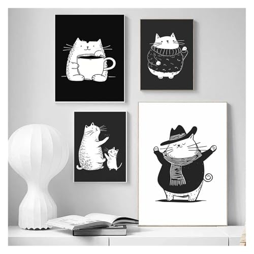 Tableau déco nature de chat mignon pour égayer un mur blanc de chambre