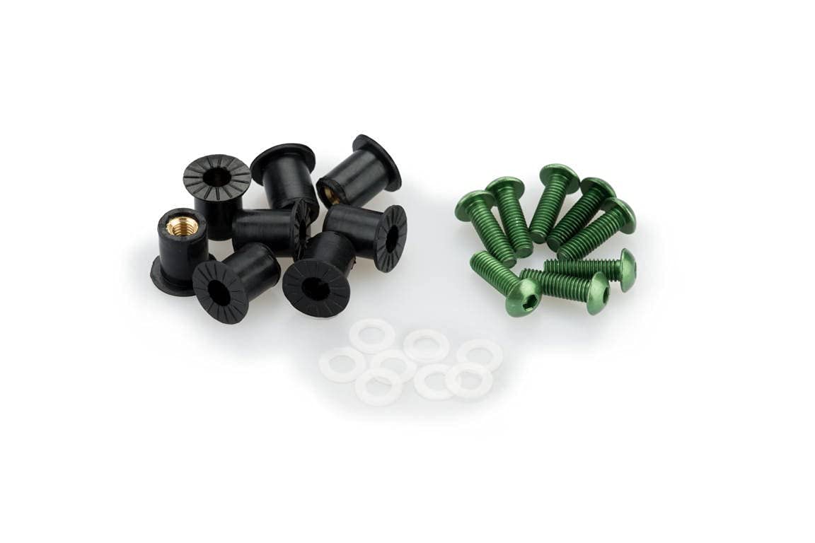 Puig 0957 V Kit Fasteners, Green