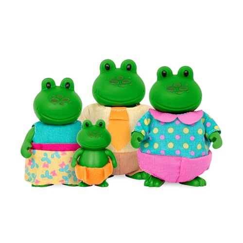Li'l Woodzeez The Croakalily Frog Family set de 4 figuras miniatura 4