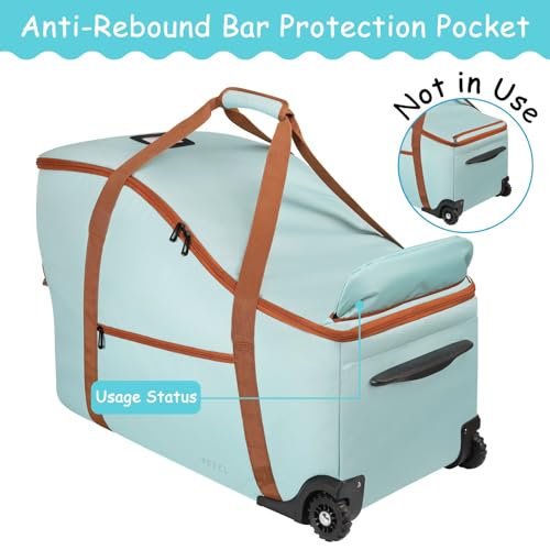Image of SCTEL Car Seat Travel Bag for Airplane Compatible with Most Infant Car Seats, Padded Car Seat Cover Bag, Carseat Gate Check Bag for Road Travel