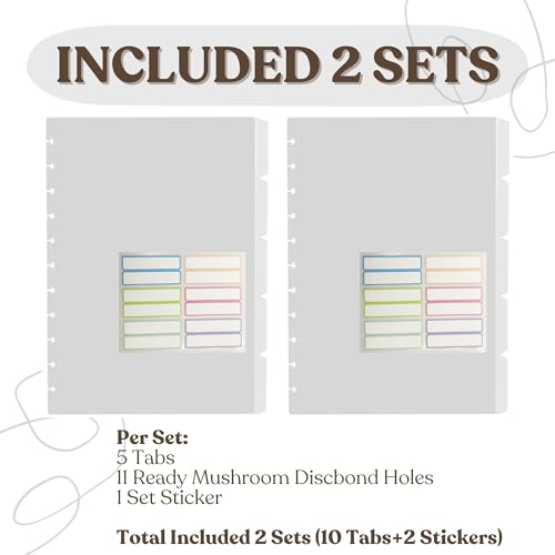 Agenda de notes A4 transparent avec perforation pour planificateur de disques - 3