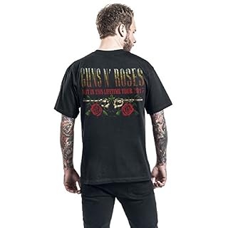 Guns N’ Roses Logo and Bullet Europe Tour 2017 Homme T-Shirt Manches Courtes Noir - Les Beatles, Paul McCartney, John Lennon, RIngo Starr, George Harrison Guns N' Roses Logo and Bullet Europe Tour 2017 Homme T-Shirt Manches Courtes Noir – Image 6