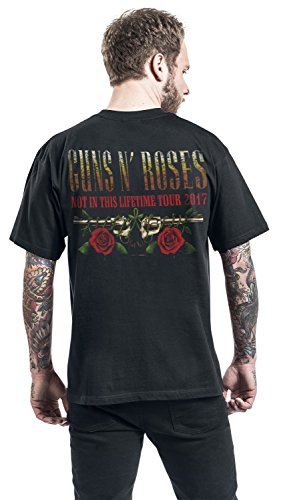 Guns N’ Roses Logo and Bullet Europe Tour 2017 Homme T-Shirt Manches Courtes Noir - Les Beatles, Paul McCartney, John Lennon, RIngo Starr, George Harrison Guns N' Roses Logo and Bullet Europe Tour 2017 Homme T-Shirt Manches Courtes Noir – Image 7