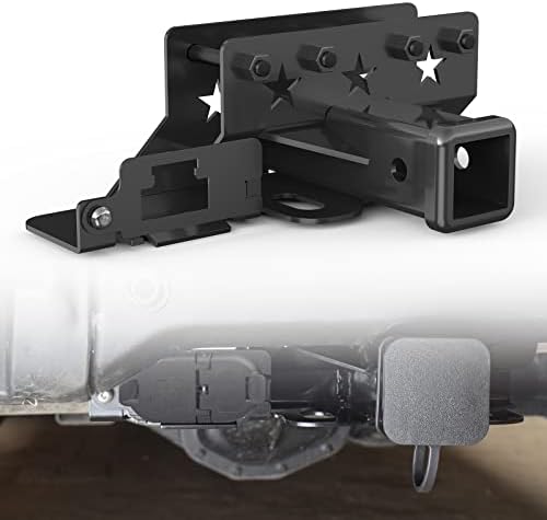 RbhAuto 2" Towing Trailer Hitch Receiver, Class 3 Rear Bumper Towing Hitch Receiver with Cover Kit fit for Ford Bronco 2021 2022